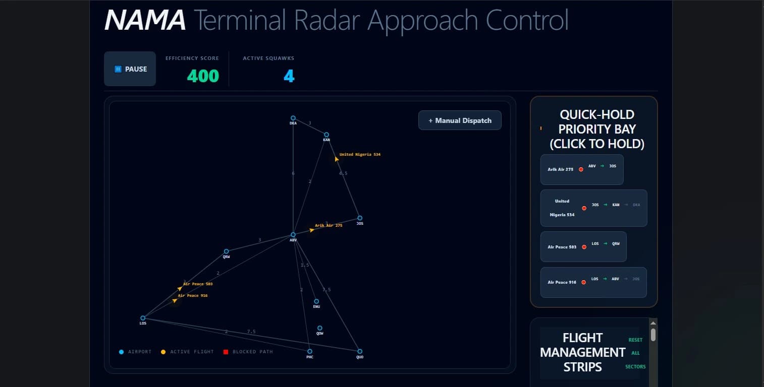 Air Traffic Controller Simulator